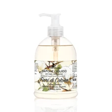 Sapun lichid vegetal hidratant cu flori de bumbac si ulei de jojoba, 500ml, Florinda