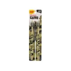 Set Periute de dinti pentru Copii, Plackers, Camo Soft, Peri Moi, Camuflaj Verde, 5-8 Ani, 2 buc