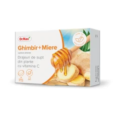 Dr. Max Drajeuri ghimbir + miere, 24 drajeuri
