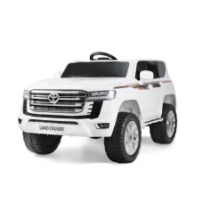 Masinuta electrica pentru 2 copii, Toyota Land Cruiser 140W 12V PREMIUM, alba
