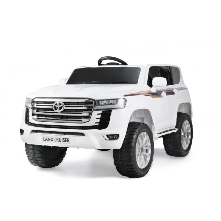 Masinuta electrica pentru 2 copii, Toyota Land Cruiser 140W 12V PREMIUM, alba