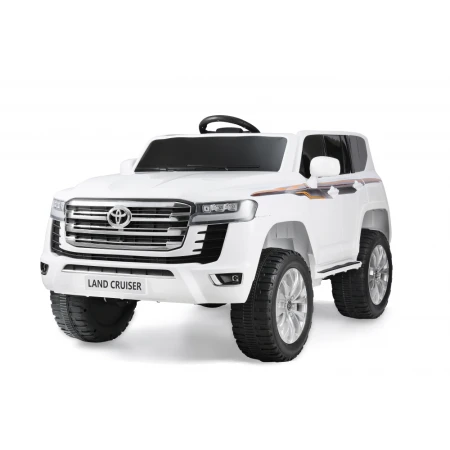 Masinuta electrica pentru 2 copii, Toyota Land Cruiser 140W 12V PREMIUM, alba