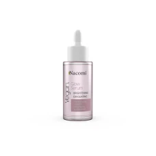 Ser iluminator si exfoliant cu acizi din fructe AHA si ginseng rosu Glow Serum, 30ml, Nacomi