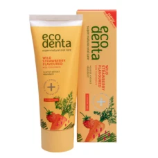 Pasta de dinti pentru copii cu aroma de capsuni si morcov, 75ml, Ecodenta