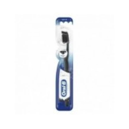 Periuta de Dinti, Oral-B, Charcoal, cu Carbune Activ, Albeste Dintii in Mod Natural, Soft, Culoare Neagra