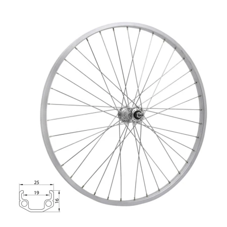 Roata spate 24 RMX 219 507x19 argintie