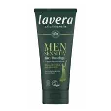 Gel de dus 3 in 1 Men Sensitive cu aloe vera si bambus ecologic 200ml Lavera