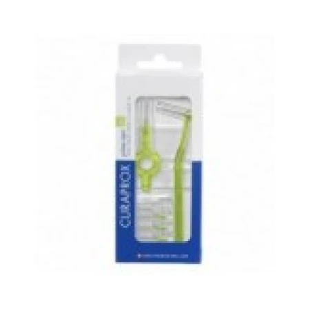Set Periute Interdentare, Curaprox, CPS 011 Prime Start, pentru Curatarea Spatiilor Interdentare, Culoare Verde, 5 buc