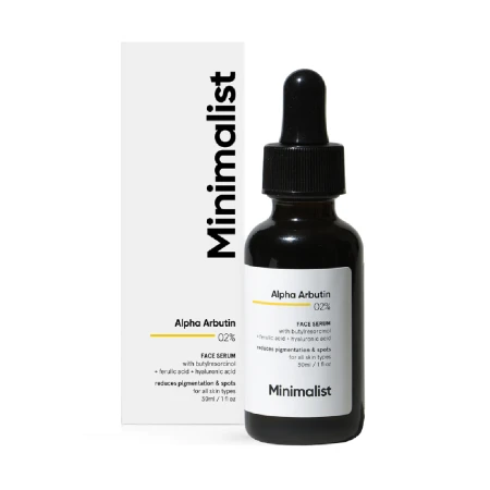 Ser pete pigmentare cu 2% Alfa-Arbutin, 30ml, Minimalist