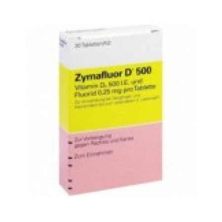 Tablete, Meda, Zymafluor, Fluor 0.25mg si Vitamina D3 500 UI, 90 tablete
