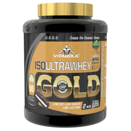 ISO UltraWhey Gold cu aroma Black Cookies, 2kg, Vitabolic