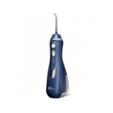 Irigator / Dus Bucal, Waterpik, WP-563, fara fir, 4 Varfuri Incluse, 3 Trepte, Rezevor 210ml, Rotatie 360, Albastru