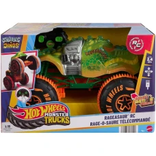 HOT&nbsp;WHEELS Hot Wheels - Masina Teleghidata Monster Truck R/C Rageasaur 1:15, controlata prin telecomanda, multicolor, 4 ani+