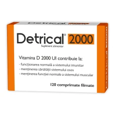 Detrical Vitamina D 2000 UI, 120 comprimate, Zdrovit