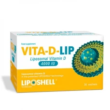Vitamina D Lipozomala,4000UI, 30 plicuri, Liposhell, Naturali