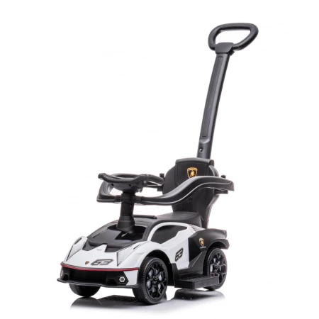 Masinuta premergator pentru copii, 2 in 1, Lamborghini Essenza SCV12, alba