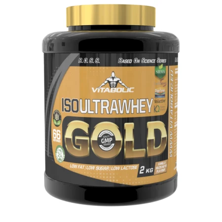 ISO UltraWhey Gold cu aroma Vanilla Hazelnut, 2kg, Vitabolic