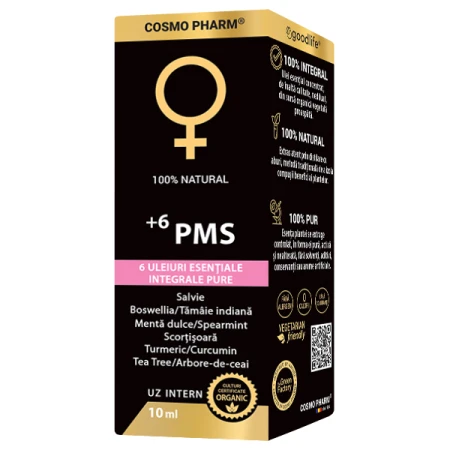 Mix de uleiuri esentiale integrale +6PMS Hormonal Balance, 10ml, Cosmopharm