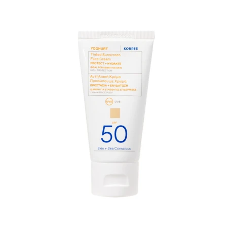 Crema pentru fata coloranta Yoghurt Sun SPF50, 50ml, Korres