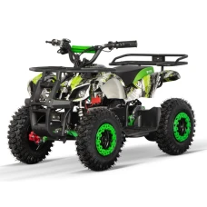 ATV electric pentru copii NITRO Torino Quad 1000W 36V 12Ah, Snowy tyres, grafiti green