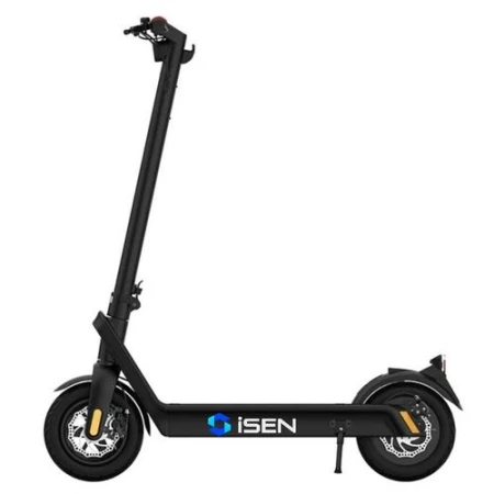 Trotineta electrica pliabila iSEN X9 Plus 2023,  roti 10inch, 500W, autonomie maxima 65km, viteza 36km/h, baterie detasabila 15.6Ah (Negru)