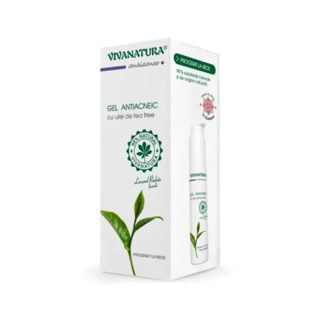 Gel antiacneic cu ulei de Tea-Tree, 50mililitri, Vivanatura