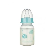 Biberon PP cu tetita rotunda si decor cu animalute 46010, 120ml, Baby Nova