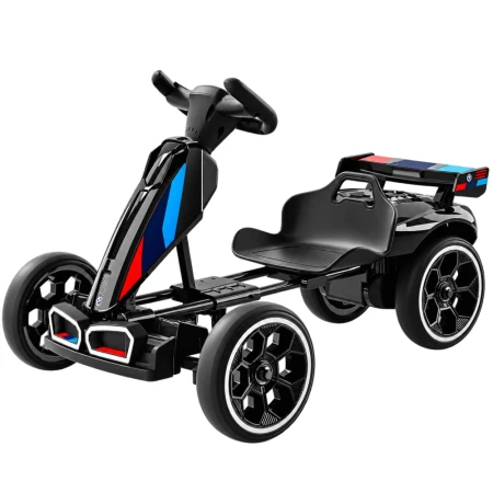 Go-Kart electric recomandat 3-7 ani, 70W, 12V 4.5Ah,  roti moi si telecomanda, negru