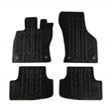 Covorase auto negre din cauciuc pentru VW Golf VII 2012 - prezent/ Golf VIII Hatchback 2020-; SEAT Leon III 2013-2020 (5 usi) Gledring