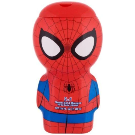 Gel de dus si sampon Spiderman 2D, 400ml, Airval