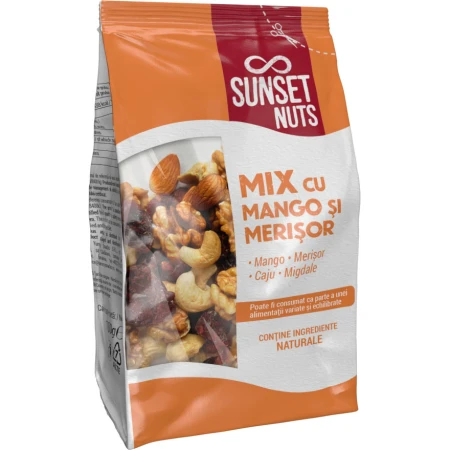 Mix mango si merisoare, 100g, Sunset Nuts