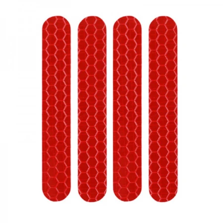 Set stickere abtibilduri laterale reflectorizante pentru trotineta electrica scooter Xiaomi Mijia M365 / M365 Pro, rosu