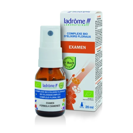 Spray cu complex bio din elixiruri florale Eco Bach Examen, 20ml, Ladrome