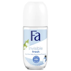 Deodorant roll-on anti-perspirant cu parfum de lacramioare Invisible Fresh, 50ml, Fa