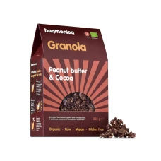 Granola cu pasta de arahide si cacao Bio, 250g, Harmonica