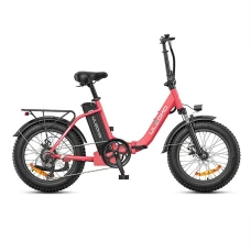 Bicicleta electrica pliabila ULZOMO E-bike Dolphin 20, 250W, 36V 13Ah, autonomie 89km, viteza maxima 25km/h, Pink, 20''