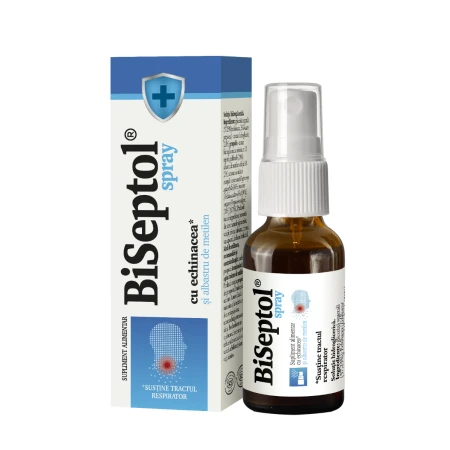 BiSeptol spray cu echinacea si albastru de metilen, 20ml, Dacia Plant