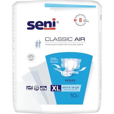 Scutece pentru adulti Classic Air Extra Large, 10 bucati, Seni