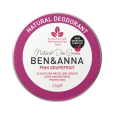 Deodorant natural crema Pink Grapefruit, 45g, Ben&Anna