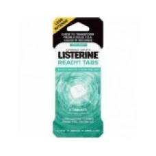 Set 8x Tablete Masticabile, Listerine, Ready Tabs, impotriva Halitozei si Respiratiei Urat Mirositoare, 8 buc