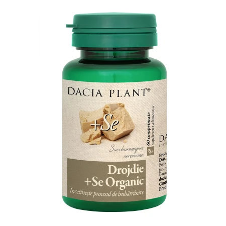 Drojdie cu Seleniu organic, 60capsule, Dacia Plant