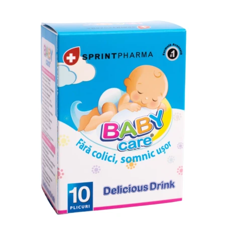 Bautura anti-colici Baby Care, 10 plicuri, Sprint Pharma