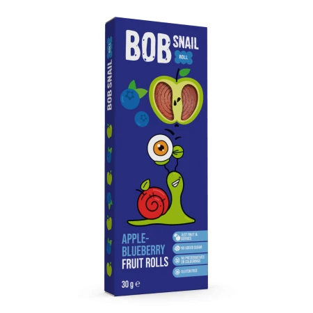 Rulou din mere si afine, 30g, Bob Snail