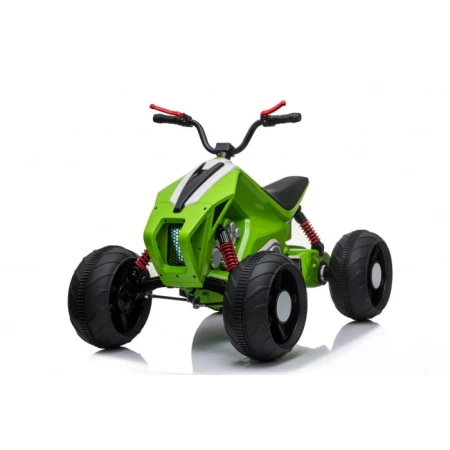 ATV electric pentru copii Kinderauto BJ718 90W 12V cu scaun tapitat culoare Verde