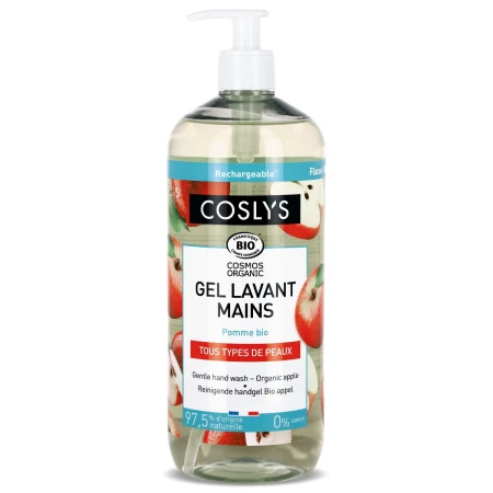Gel bio pentru spalare pe maini fara sapun cu extract de mere, 1000ml, Coslys
