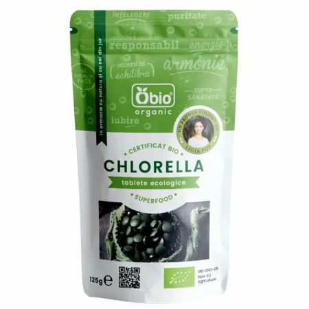 Chlorella organica TABLETE 125g Obio