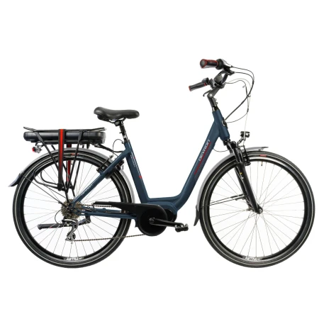 Bicicleta Electrica Devron 28414 - 28 Inch, 460mm, Albastru