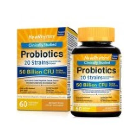 Probiotice, NewRhythm, 50 Miliarde / portie, 20 de Tulpini Biodisponibile, 60 capsule