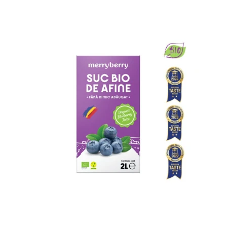 Suc de afine, bio, 2L, MerryBerry