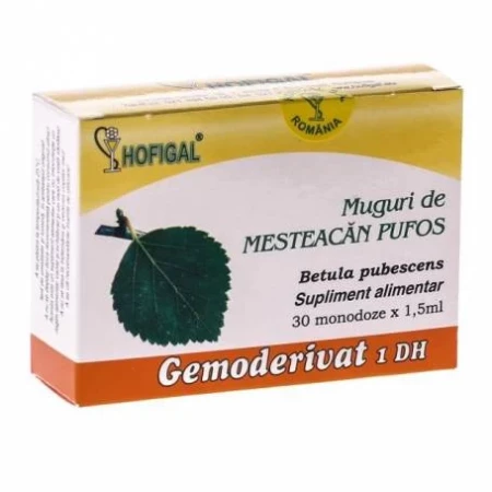 Gemoderivat din mladite si muguri de mesteacan pufos, 30monodoze, Hofigal